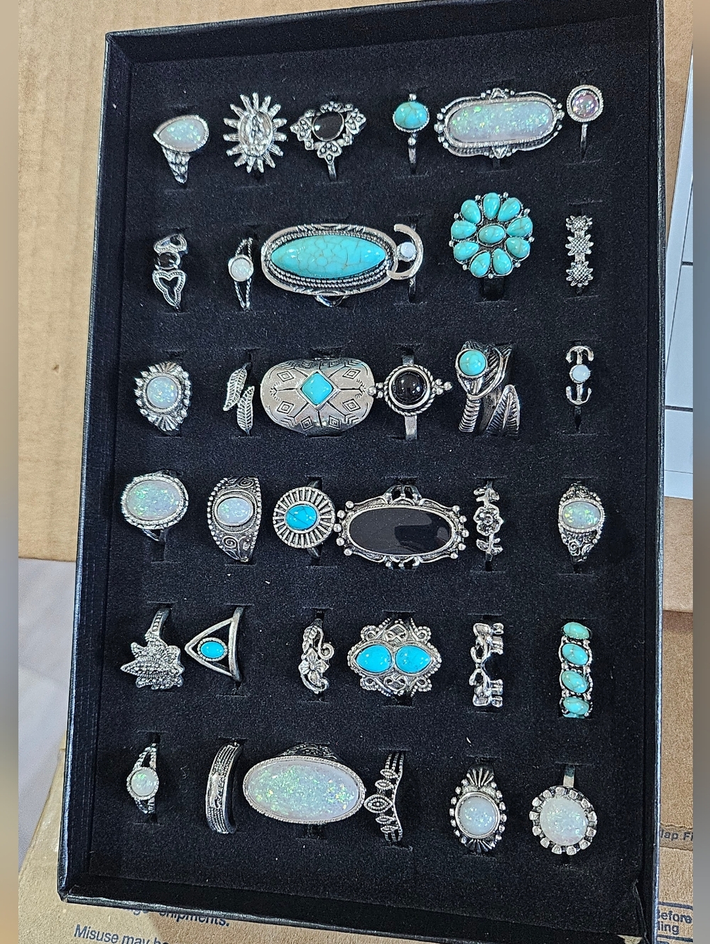 36 Pcs Cocktail Rings